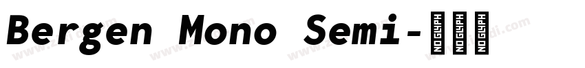 Bergen Mono Semi字体转换